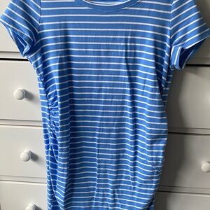 Maternity Blue Striped dress